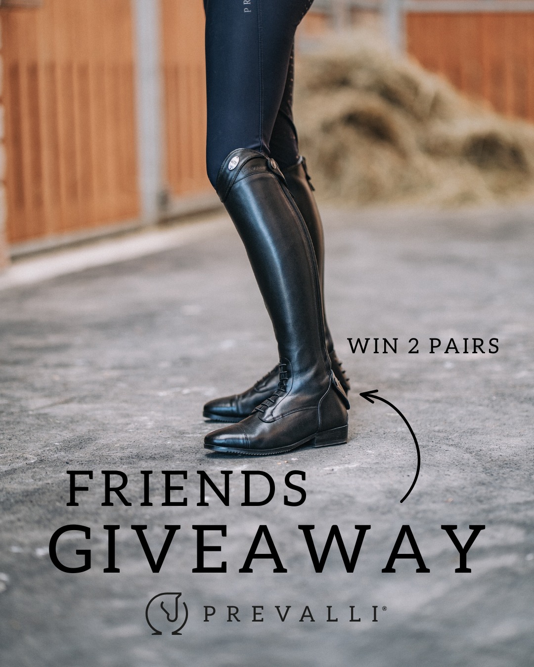🎉 FRIENDS GIVEAWAY – WIN TOGETHER! 🎉

You and your bestie make the perfect team? Then this giveaway is for you!
We’re giving away 2 pairs of Prevalli riding boots – one for you and one for your best friend 👯‍♀️👢✨

How to enter:
1️⃣ Follow @prevalli.official &amp; @reitstiefel.shop 
2️⃣ Like this post
3️⃣ Tag your riding buddy in the comments &amp; tell us why you two should win 🐴💖

Bonus entry: Share this post in your story and tag us!

🎁 Prize: 2 pairs of Prevalli riding boots (sizes depending on availability)
📆 Ends: 25.11.25

Good luck – may the strongest team win! 🍀🖤